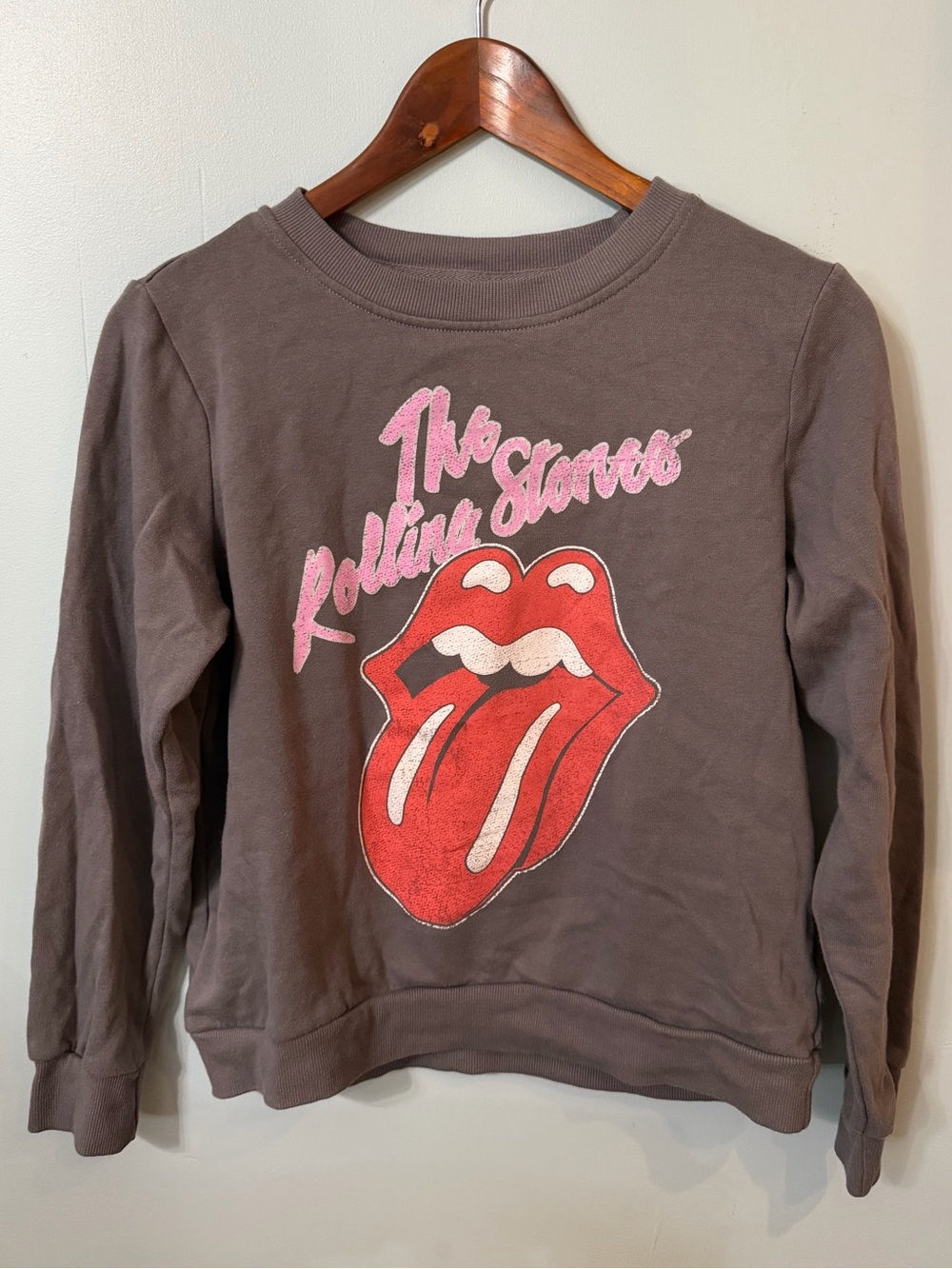 The Rolling Stones Graphic Sweatshirt Gray with logo